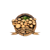 100% wood partner logo