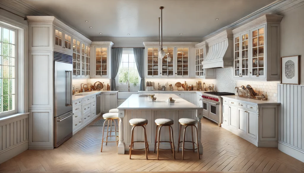 Glass-Front Style Kitchen Cabinets