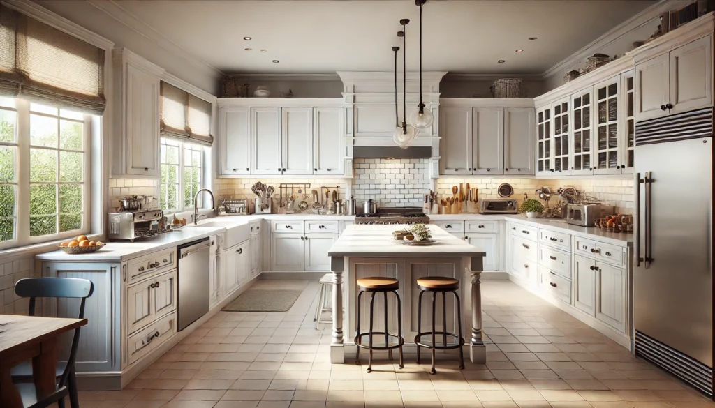 Slab Style Kitchen Cabinets