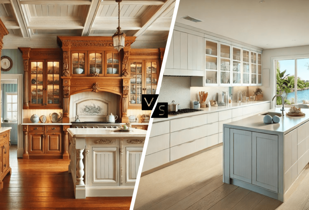 Traditional vs. Modern Kitchen Cabinet