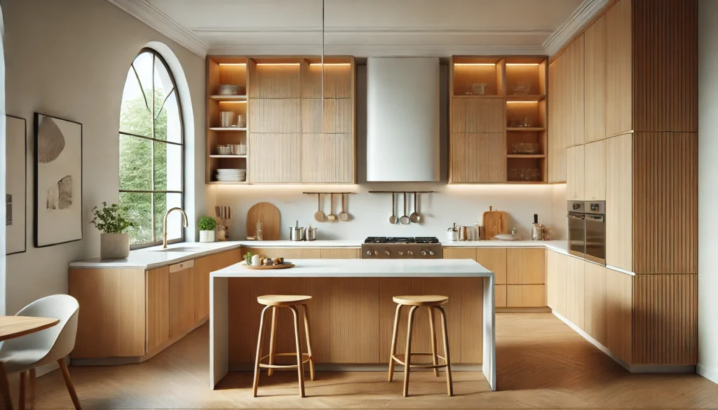plywood kitchen cabinet