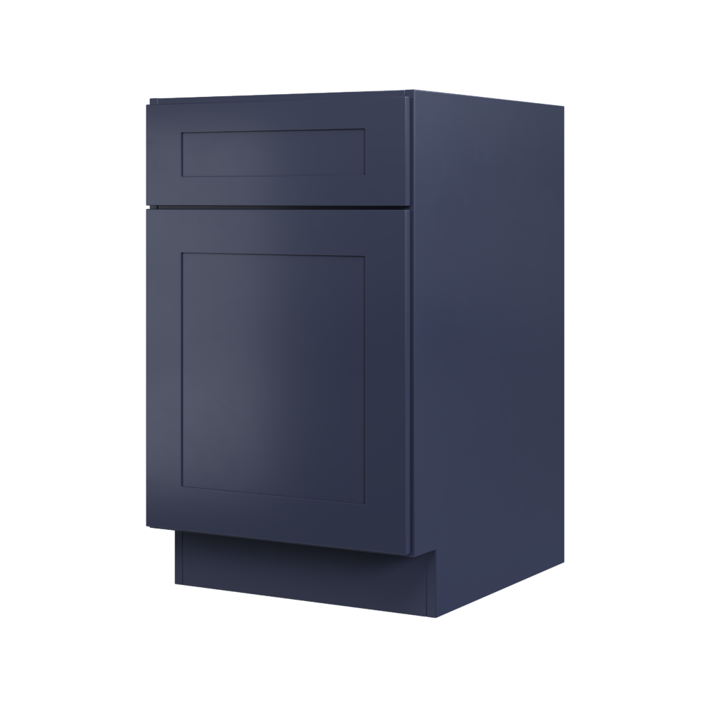 Signature Blue Shaker Cabinets