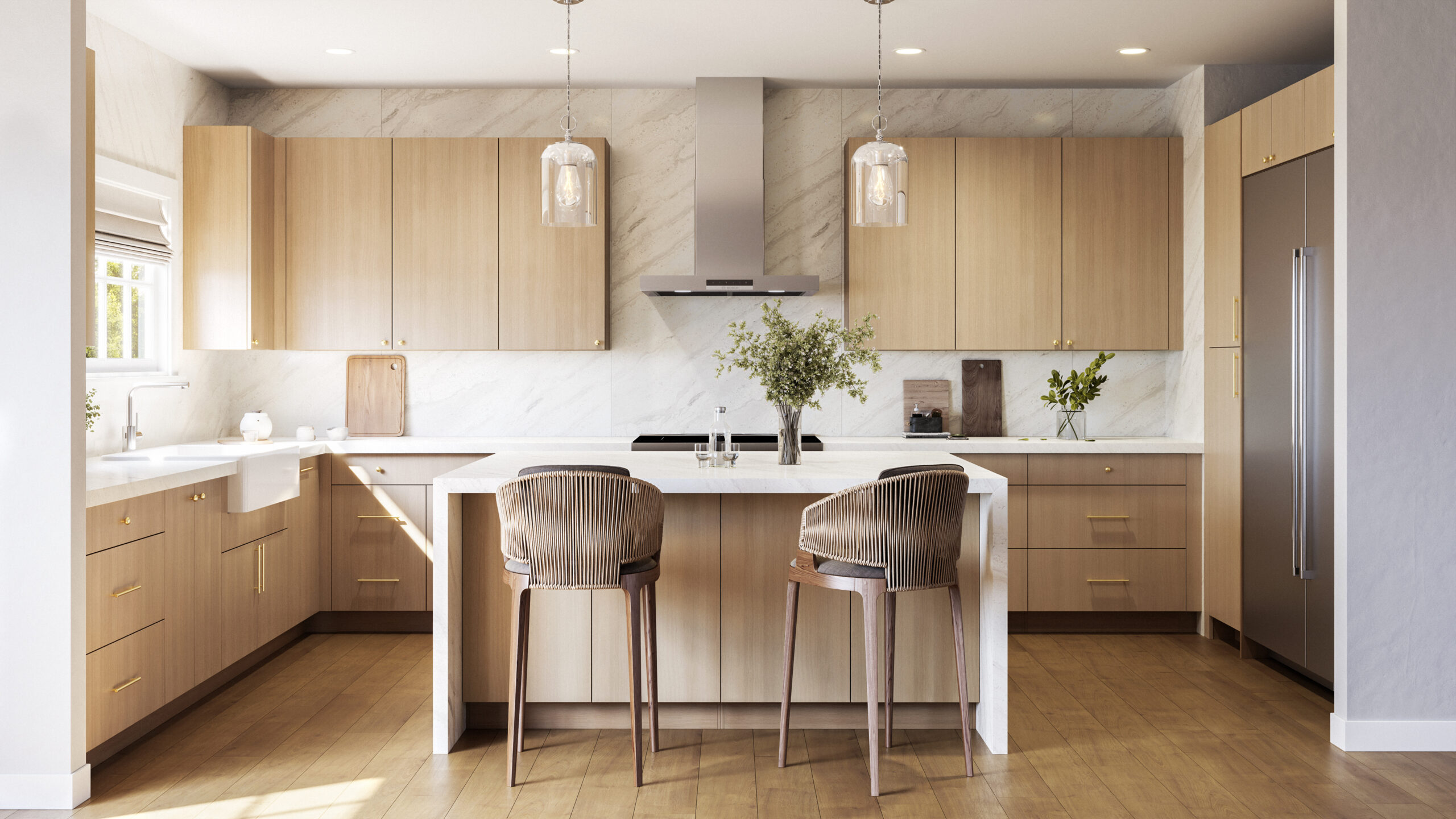 euro white oak wholesale cabinets