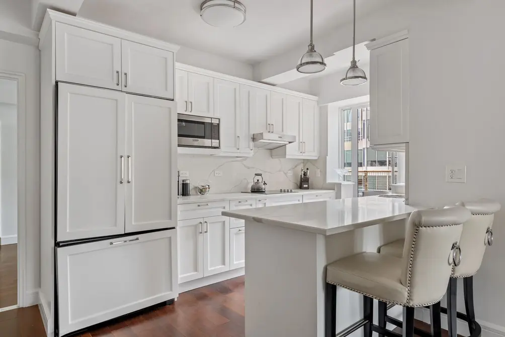 white nano cabinets