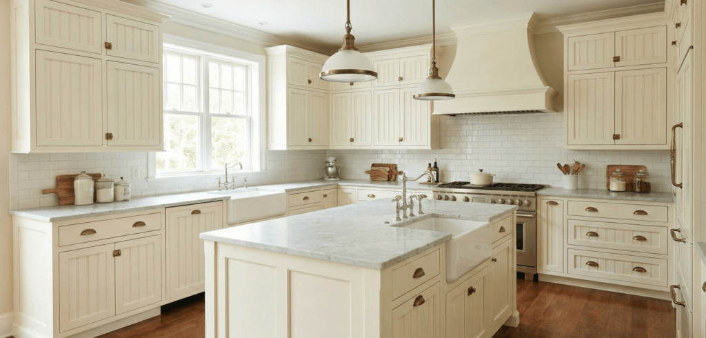 inset traditional kitchen cabinet