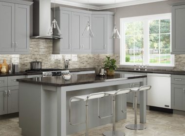 Gray Shaker Cabinets 4